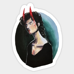 Horned Girl Sticker